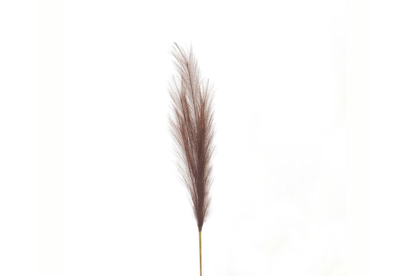 Hill Interiors Taupe Faux Pampas Grass Stem