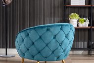 Minica Accent Chair Back View - Blue