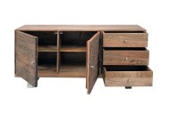 Porter Sideboard With 2 Doors & 3 Drawers Angled Open