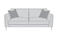 Hambledon 3 Seater Sofa Standard Back - Line Art