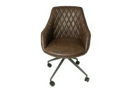 Forde Office Chair Front View - Chestnut