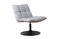 Mataro Swivel Chair - Grey Chenille