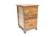 Rescate Lockable Small 3 Drawer Chest On Wheels
