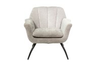 Savoy Cocktail Chair Front View - Grey