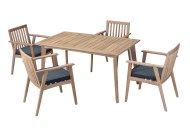 Bluebone Skara Dining Table Set with 4 Chairs