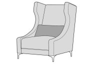 Penthea Accent Chair - Line Art