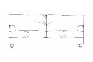 Sowerby Medium Sofa - Line Art