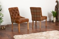 Castello Chair - Brown Cerato & Skye Sage