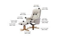 GFA - Global Furniture Alliance Harlem Swivel Recliner with Footstool