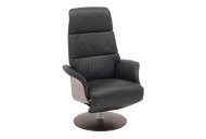 Odense Swivel Chair With Integrated Footstool