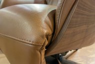 Odense Swivel Chair With Integrated Footstool Close Up