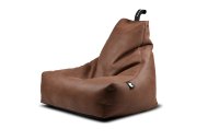 Extreme Lounging Luxury Bean Bag - Faux Leather Chestnut