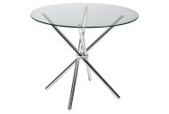 Feblands Chopstick Glass Top Dining Table