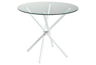 Feblands Chopstick Glass Top Dining Table