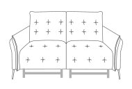 Bolero Large Sofa Powered - Line Art