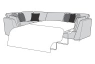 Pavia Corner Group Including Sofabed