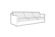 Sadie XL Sofa Divided - Line Art