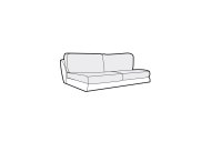 Steffi 2 Seater Armless Sofa - Line Art