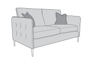 Walton Fabric 3 Seater Sofa - Line Art