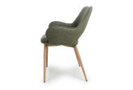 Shellie Dining Chair Side View - Sage