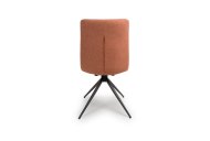 Bosley Swivel Dining Chair Back View - Brick