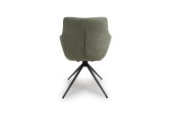 Bosley Swivel Carver Chair Back View - Sage