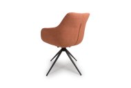 Bosley Swivel Carver Chair Back View - Brick