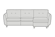 Saige Storage Chaise Sofabed Standard Back