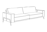 G'Digio Kurtis 3 Seater Sofa (2 Seats)