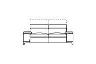 Mallory 2.5 Seater Sofa - Line Art