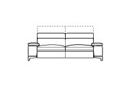 Mallory 3 Seater Sofa - Line Art