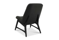 Vinny Accent Chair Back View - Dark Grey