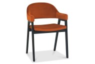 Canyon Carver Dining Chair - Rust Velvet / Peppercorn