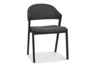 Canyon Dining Chair - Dark Grey Fabric / Peppercorn