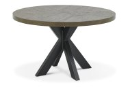 Eclipse Round Dining Table - Fumed Oak