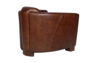 Ripley Accent Chair Side View - Vintage Cigar