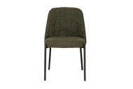 Filey Dining Chair Front View - Green