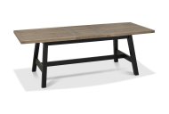 Canyon Dining Table - Weathered Oak and Peppercorn