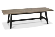 Canyon Dining Table - Weathered Oak and Peppercorn