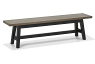 Canyon Large Bench - Weathered Oak and Peppercorn