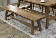 Canyon Small Bench - Rustic Oak