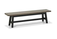 Canyon Small Bench - Weathered Oak and Peppercorn