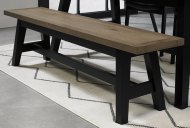 Canyon Small Bench - Weathered Oak and Peppercorn