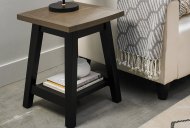 Canyon Lamp Table - Peppercorn