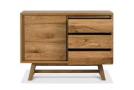 Canyon Narrow Sideboard Open - Rustic Oak