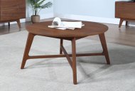 Caldwell Round Coffee Table - Walnut