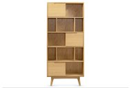 Caldwell Large Double Bookcase - Oak