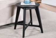 Caldwell Round Lamp Table - Black