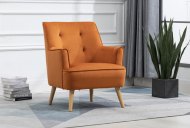 Tania Accent Chair - Burnt Orange