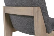 Farrow Dining Chair Close Up Back - Grey